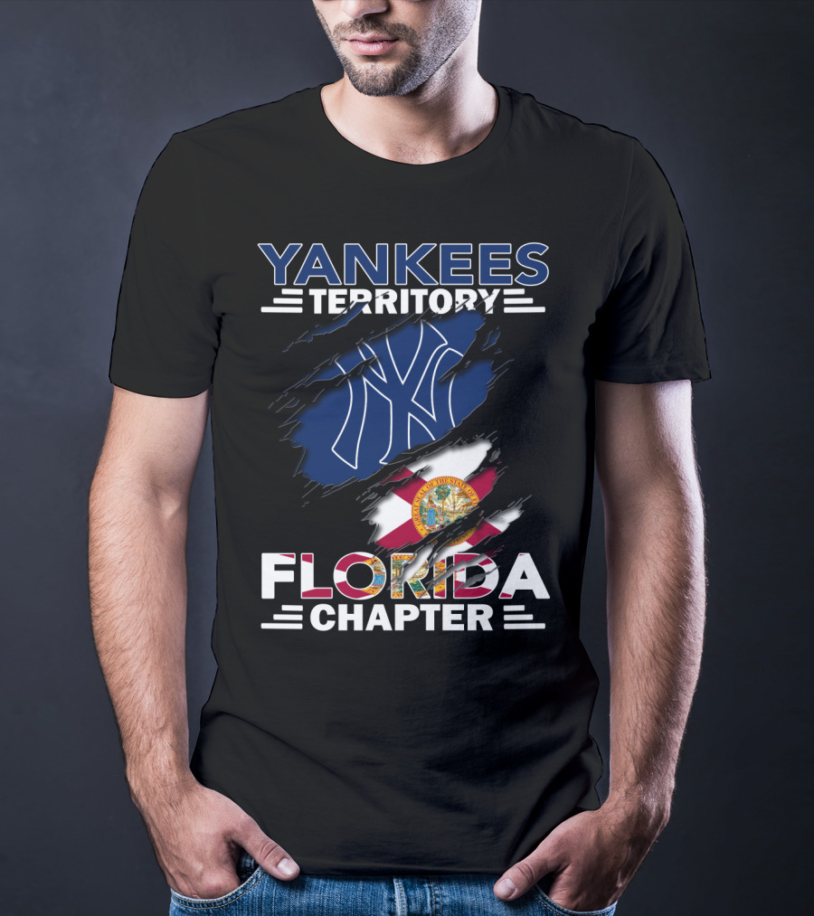 Yankees Territory Florida Chapter NY Logo State Flag Influence T-Shirt