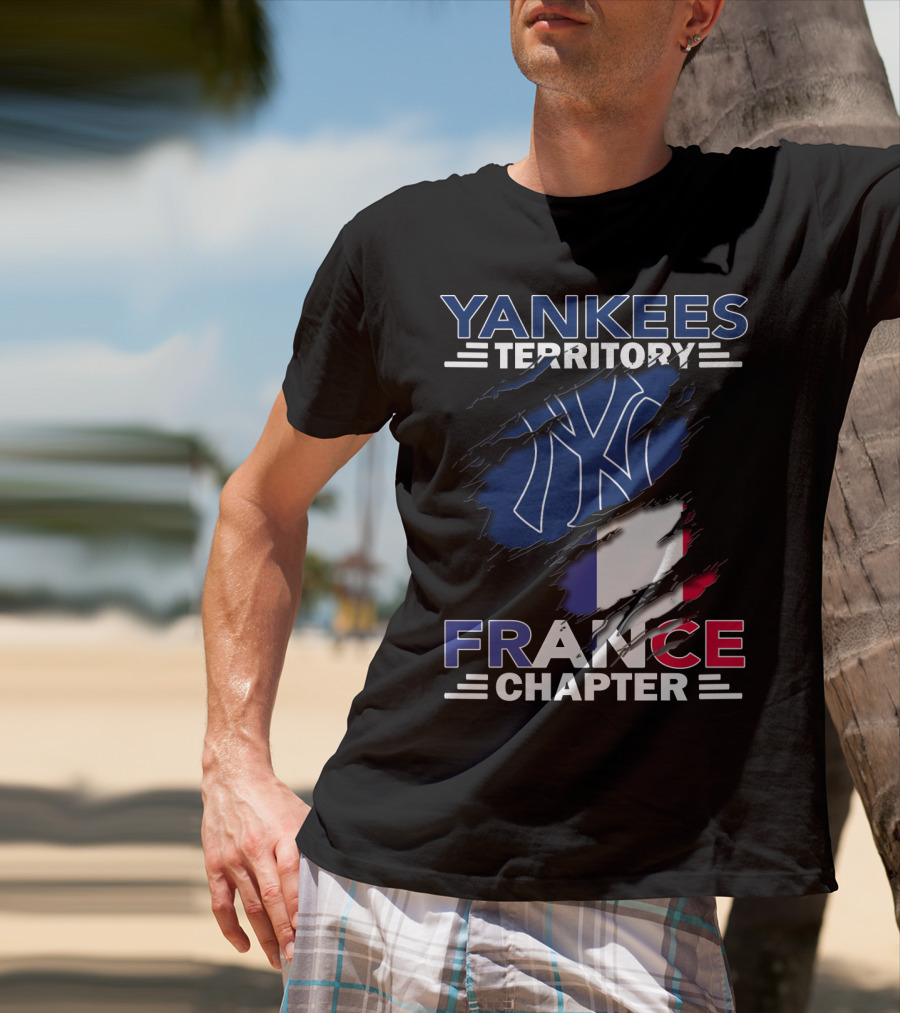 Yankees Territory France Chapter NY Flag T-Shirt