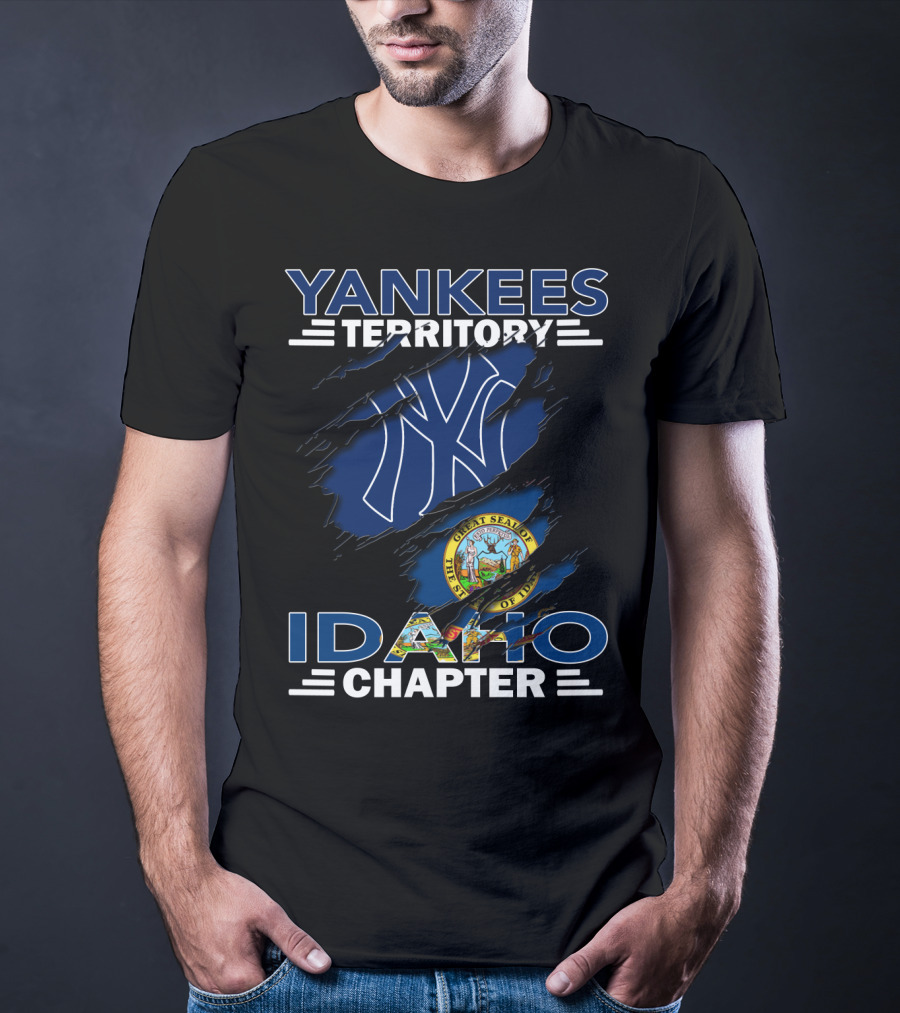 Yankees Territory Idaho Chapter With Great Seal Of Idaho T-Shirt