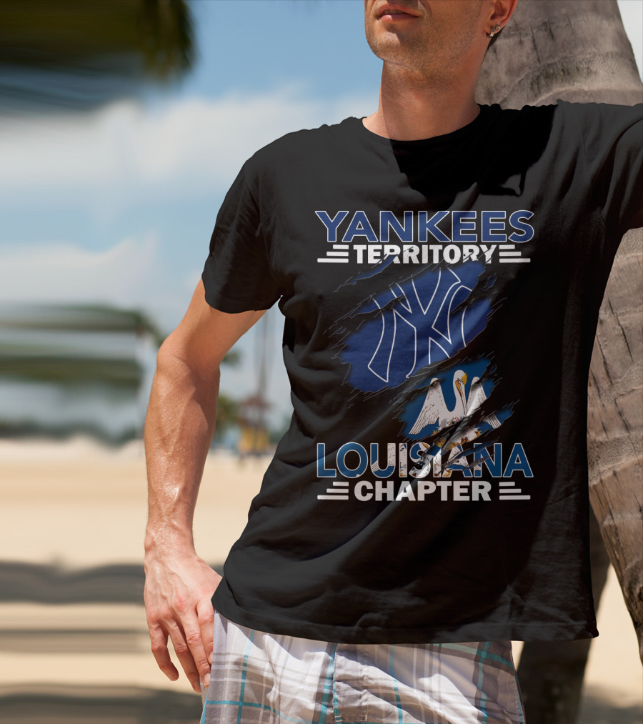 Yankees Territory Louisiana Chapter NY Yankees Pelican T-Shirt