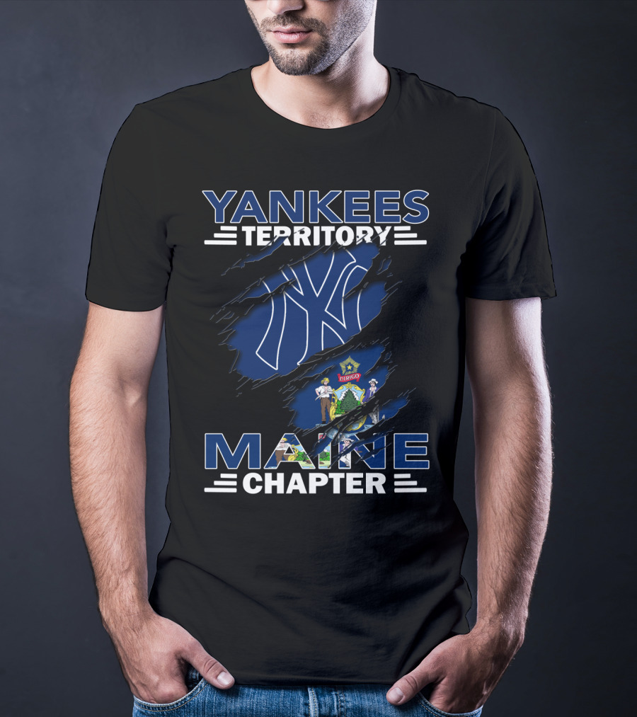 Yankees Territory Maine Chapter Emblem With State Seal T-Shirt