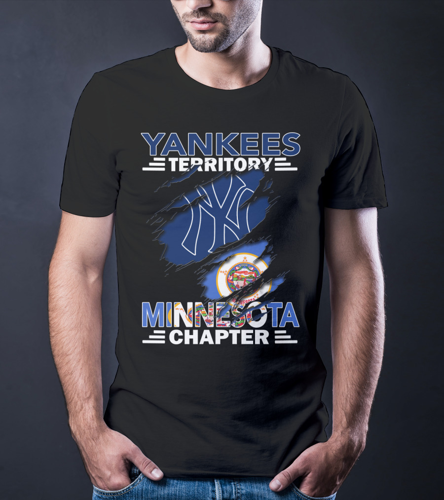 Yankees Territory Minnesota Chapter NY Logo State Seal T-Shirt
