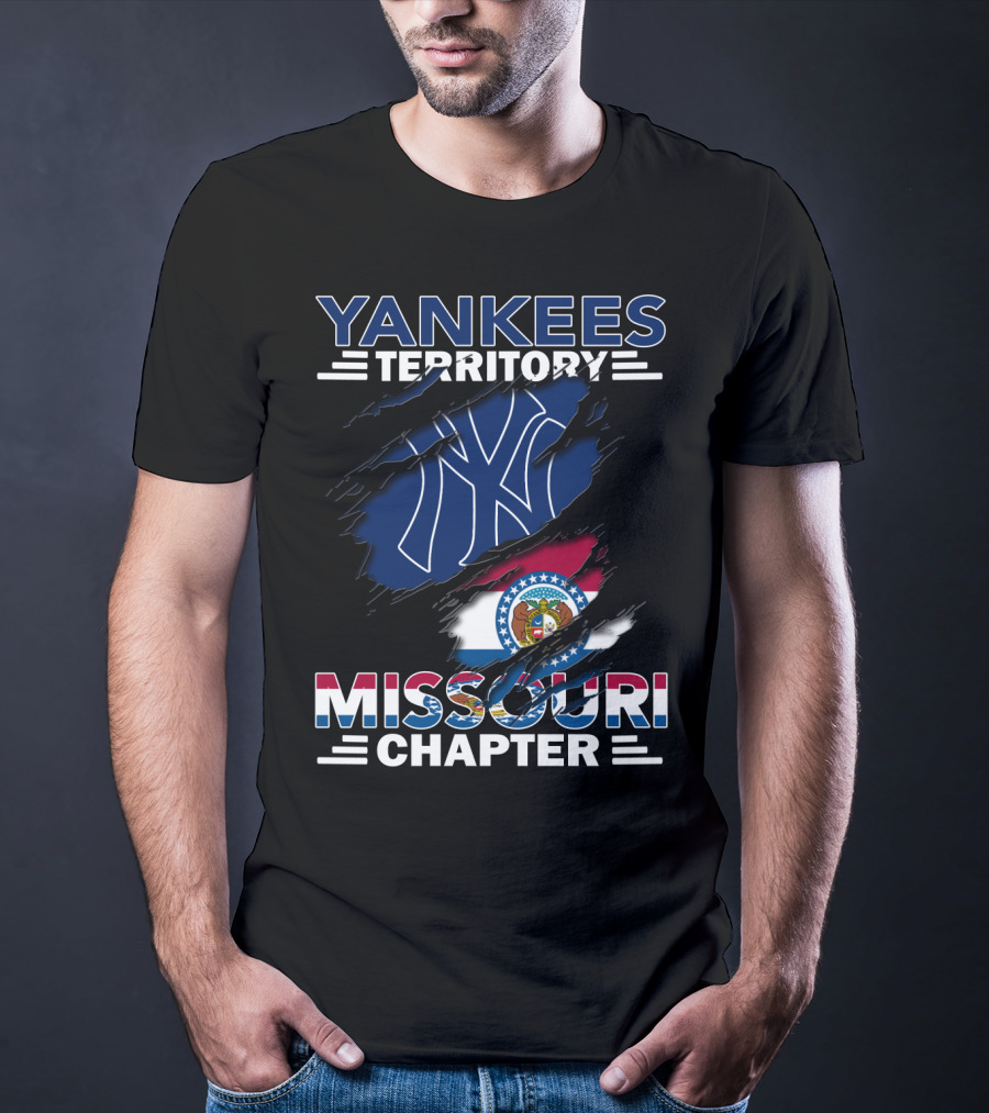Yankees Territory Missouri Chapter Logo With Flag Elements T-Shirt
