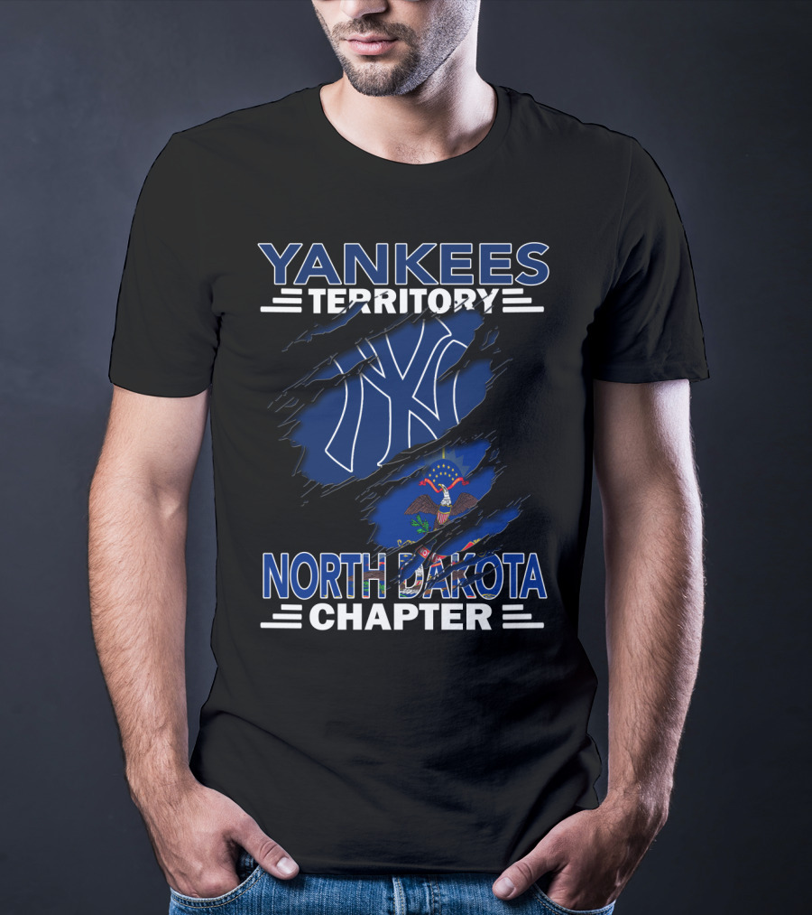 Yankees Territory North Dakota Chapter Flag T-Shirt