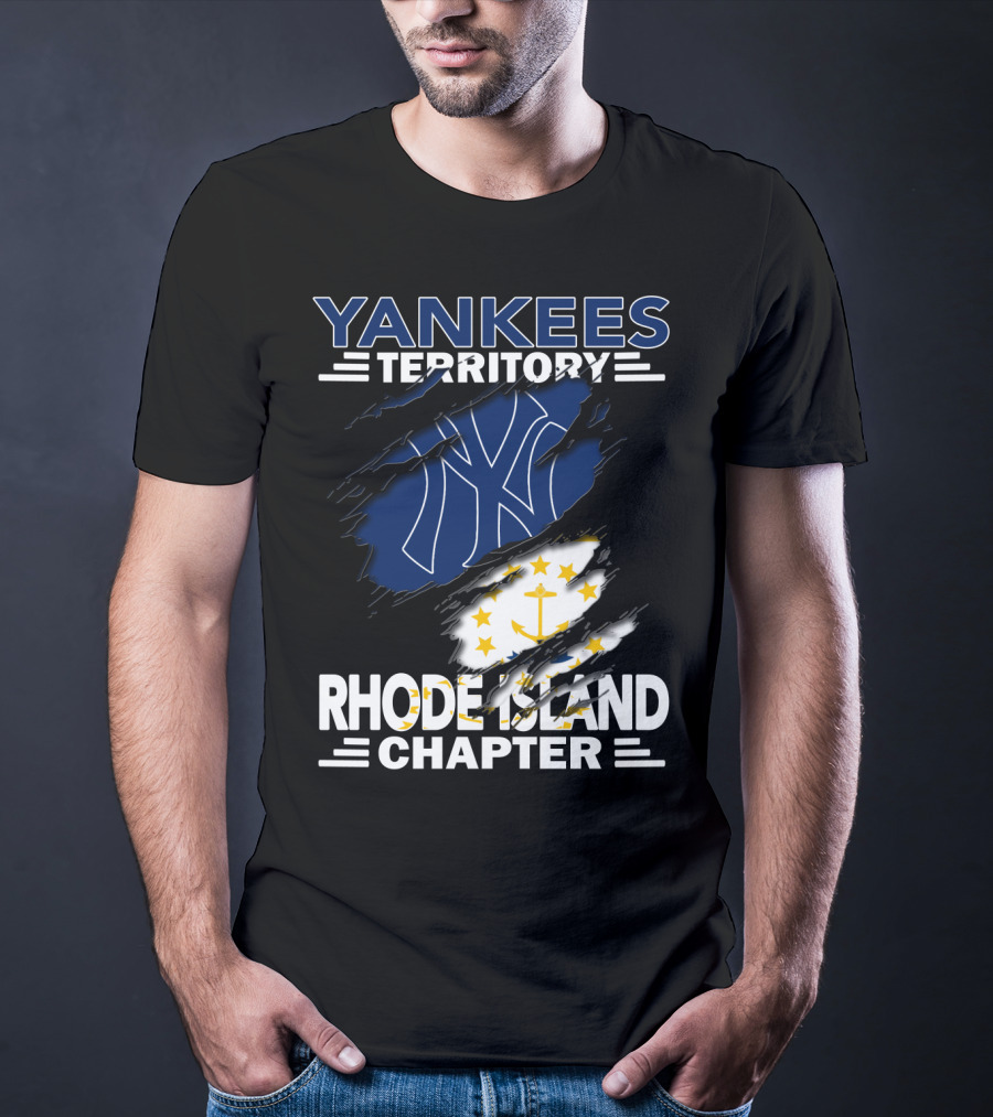 Yankees Territory New York Yankees Logo Rhode Island Chapter T-Shirt