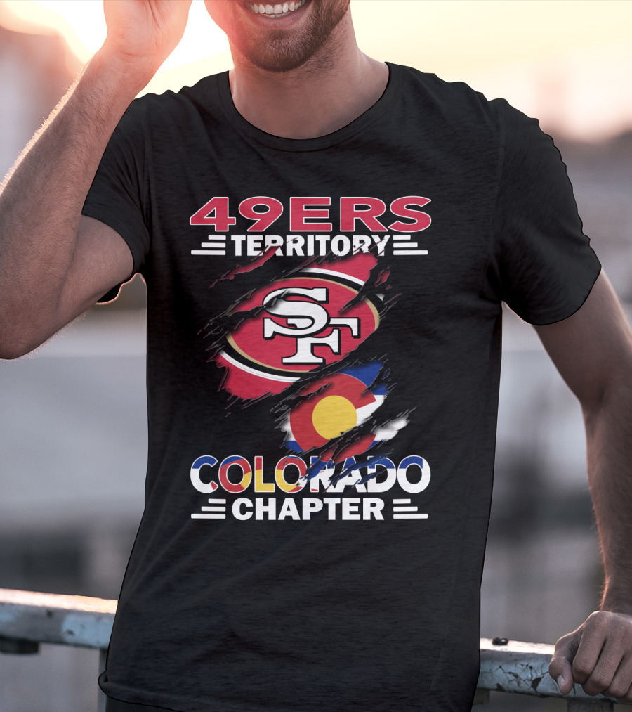 49ers Territory SF Logo Colorado Flag Chapter T-Shirt