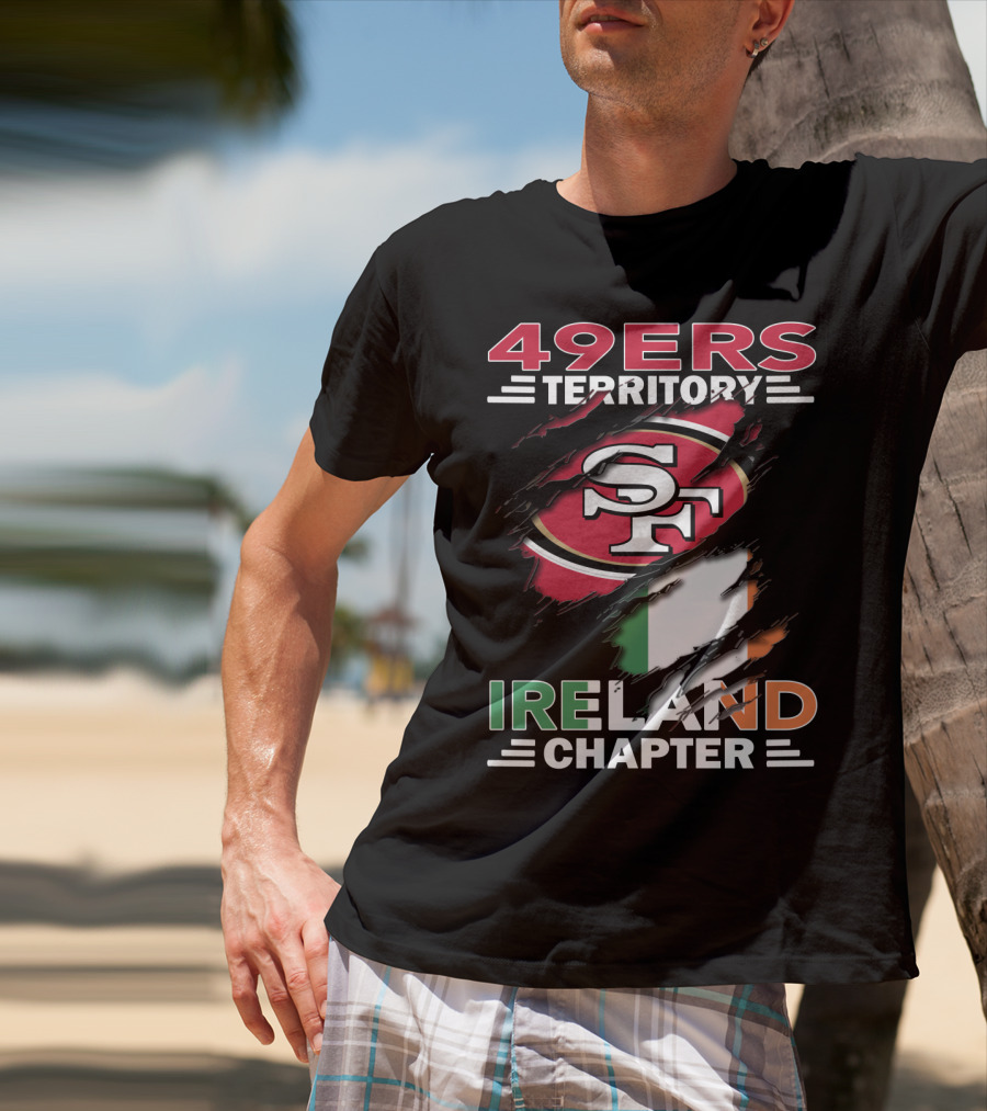 49ers Territory Ireland Chapter SF Logo Irish Flag T-Shirt