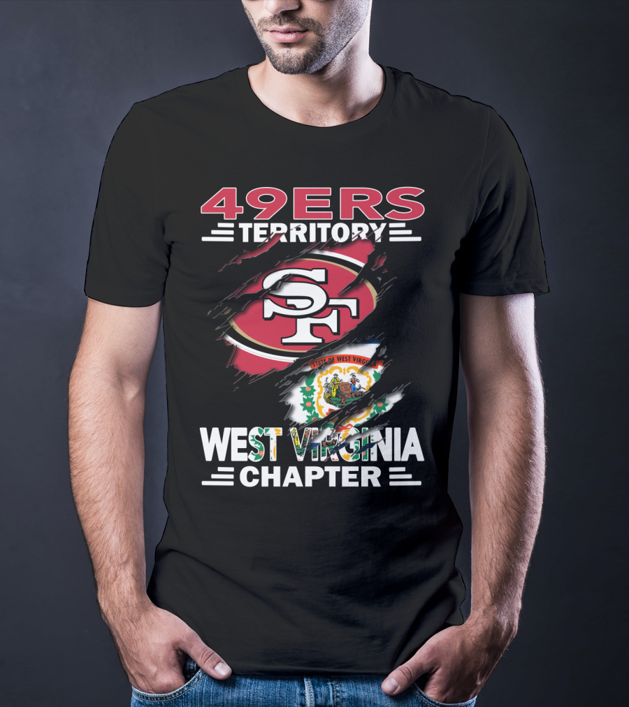 49ers Territory SF Logo West Virginia Chapter State Seal T-Shirt