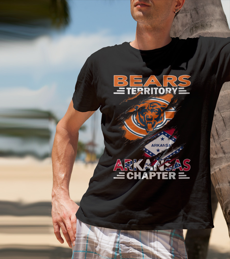 Bears Territory Chicago Bears Arkansas Chapter T-Shirt
