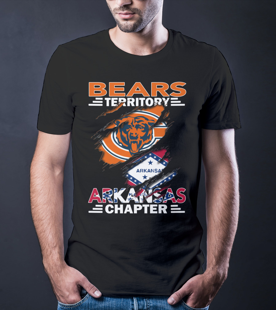 Bears Territory Chicago Bears Arkansas Chapter T-Shirt