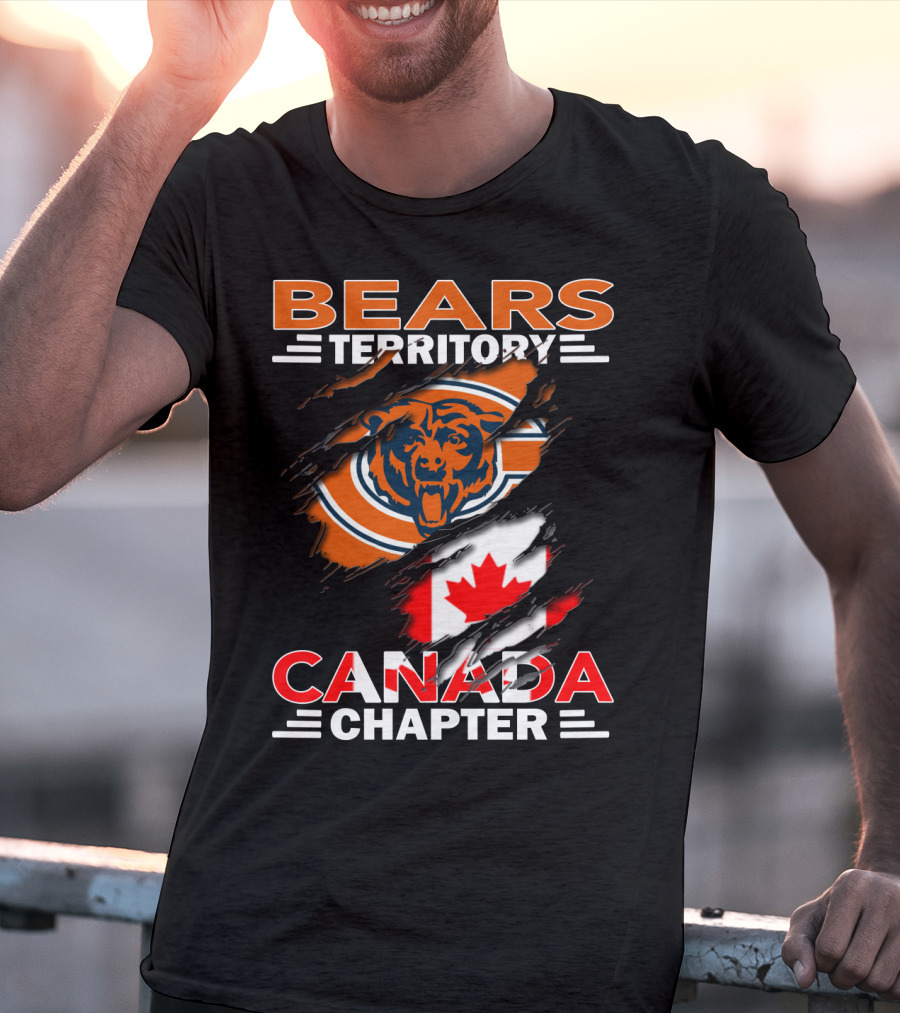 Bears Territory Canada Chapter Canadian Flag Bear T-Shirt