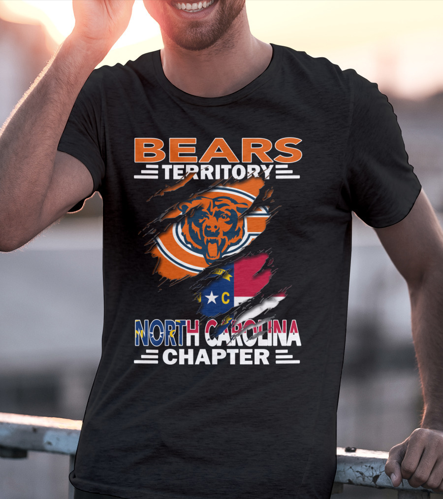 Bears Territory Chicago Bears North Carolina Chapter T-Shirt