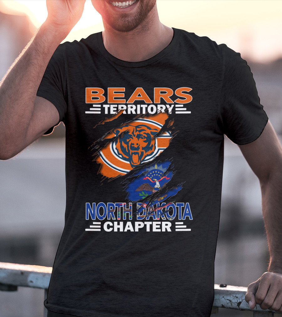BEARS Territory Chicago Bears North Dakota Chapter T-Shirt