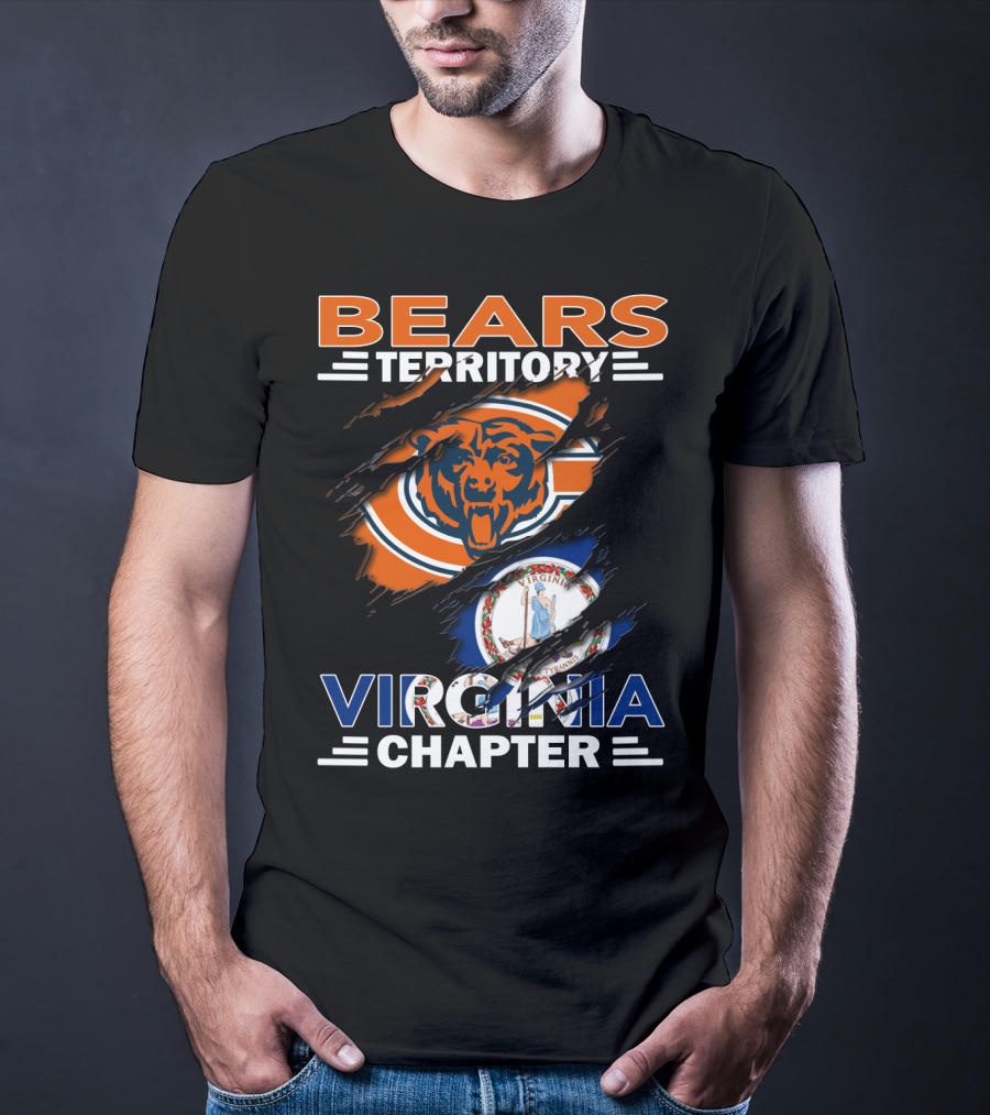 Bears Territory Virginia Chapter Chicago Bears Fan Club Virginia Division T-Shirt