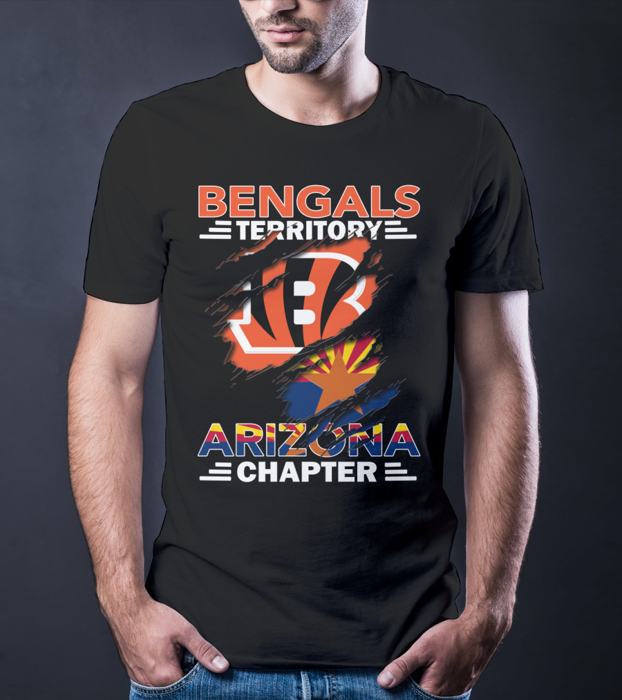 Bengals Territory Arizona Chapter Bengals Logo Arizona Flag T-Shirt