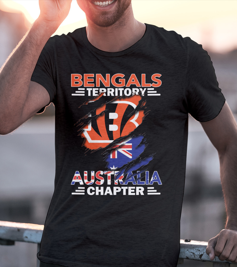 Bengals Territory Australia Chapter With Flag T-Shirt