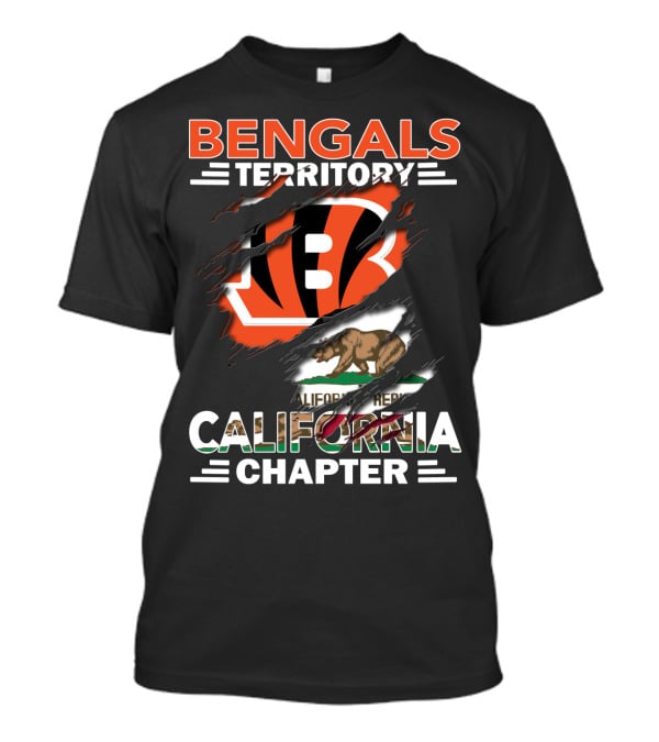 Bengals Territory California Chapter Bear Flag T-Shirt