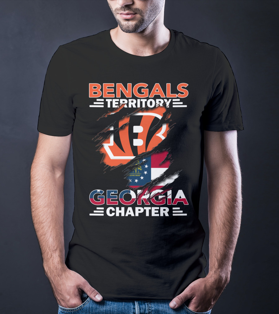 Bengals Territory Georgia Chapter Flag T-Shirt