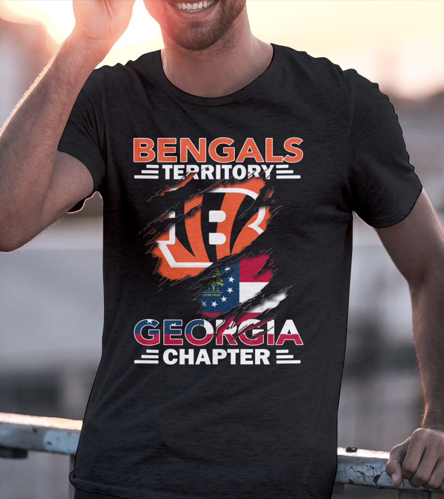 Bengals Territory Georgia Chapter Flag T-Shirt
