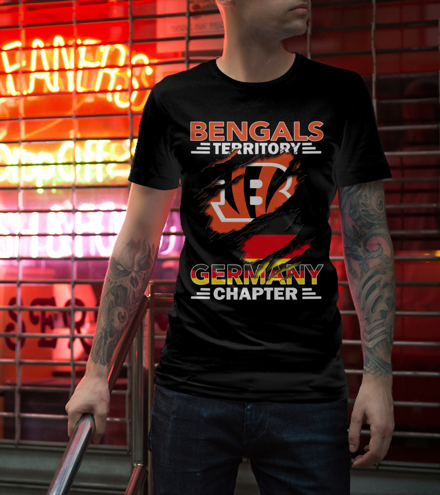 Bengals Territory Germany Chapter Logo With German Flag Elements T-Shirt