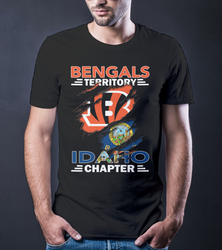 Bengals Territory Idaho Chapter Logo With State Seal T-Shirt