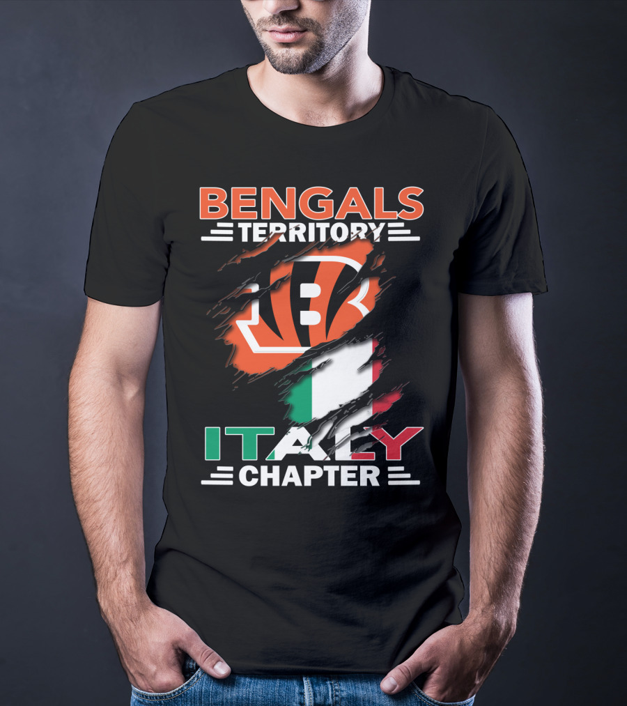 Bengals Territory Italy Chapter Flag T-Shirt