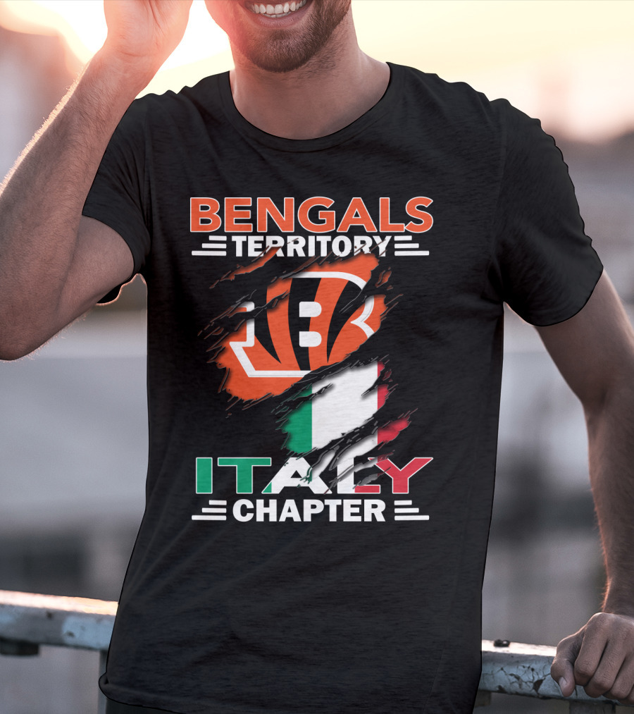 Bengals Territory Italy Chapter Flag T-Shirt