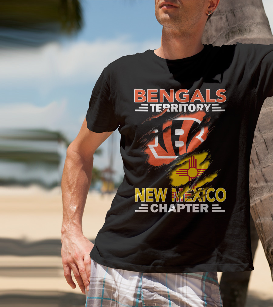 Bengals Territory New Mexico Chapter Ripped T-Shirt