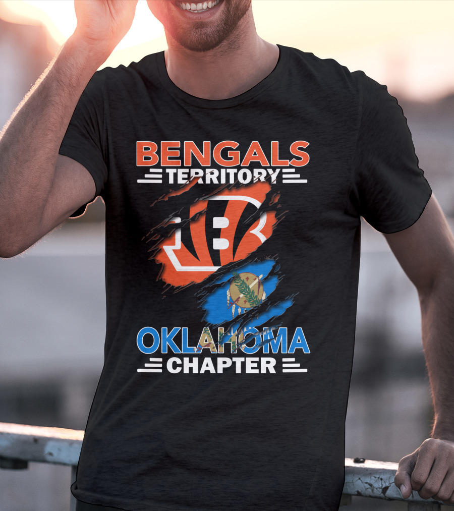 Bengals Territory Oklahoma Chapter Oklahoma Flag Bengals T-Shirt