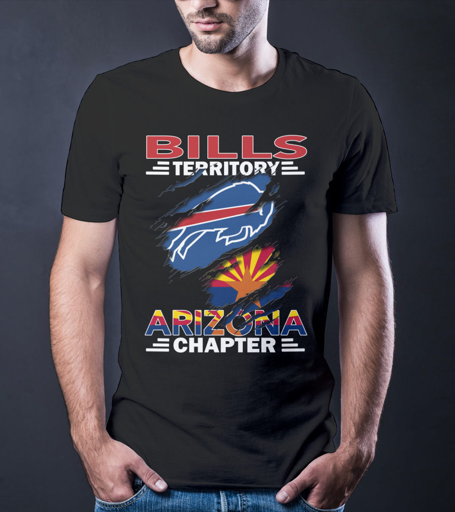 Bills Territory Arizona Chapter Buffalo Bills Logo Arizona Flag T-Shirt