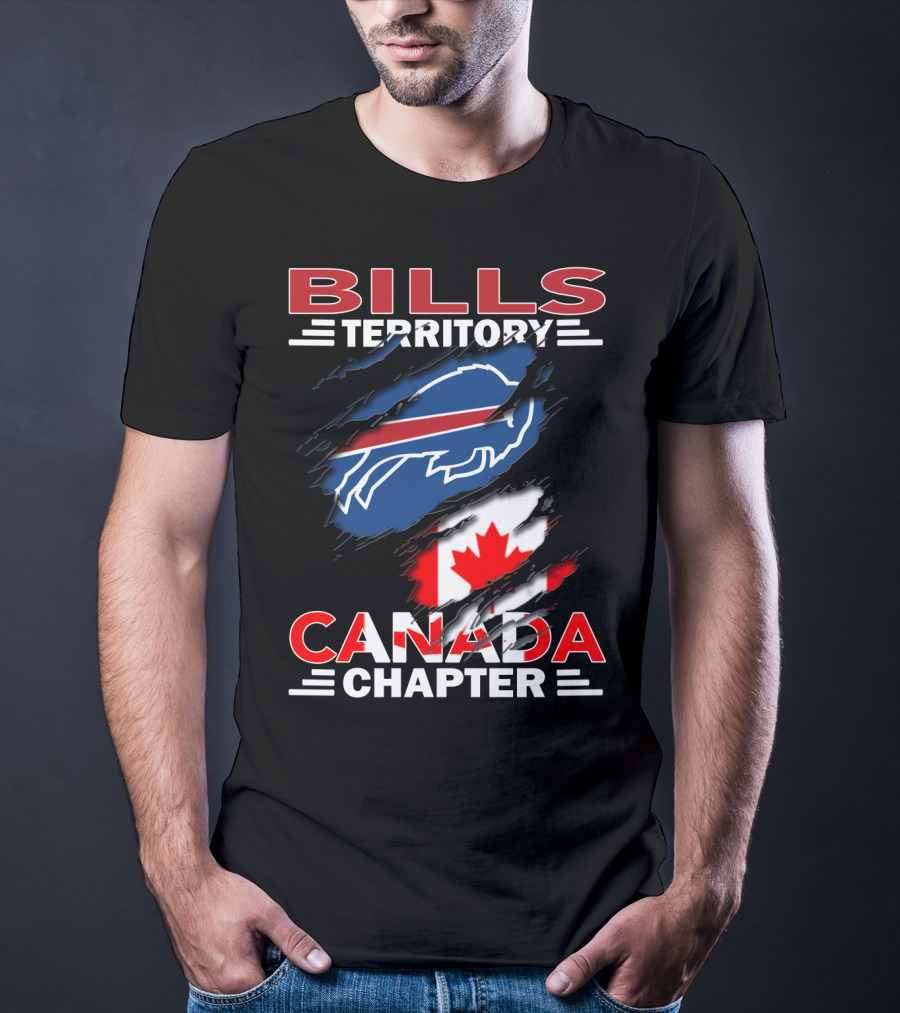 BILLS TERRITORY CANADA CHAPTER Buffalo Football Team Fan Club T-Shirt