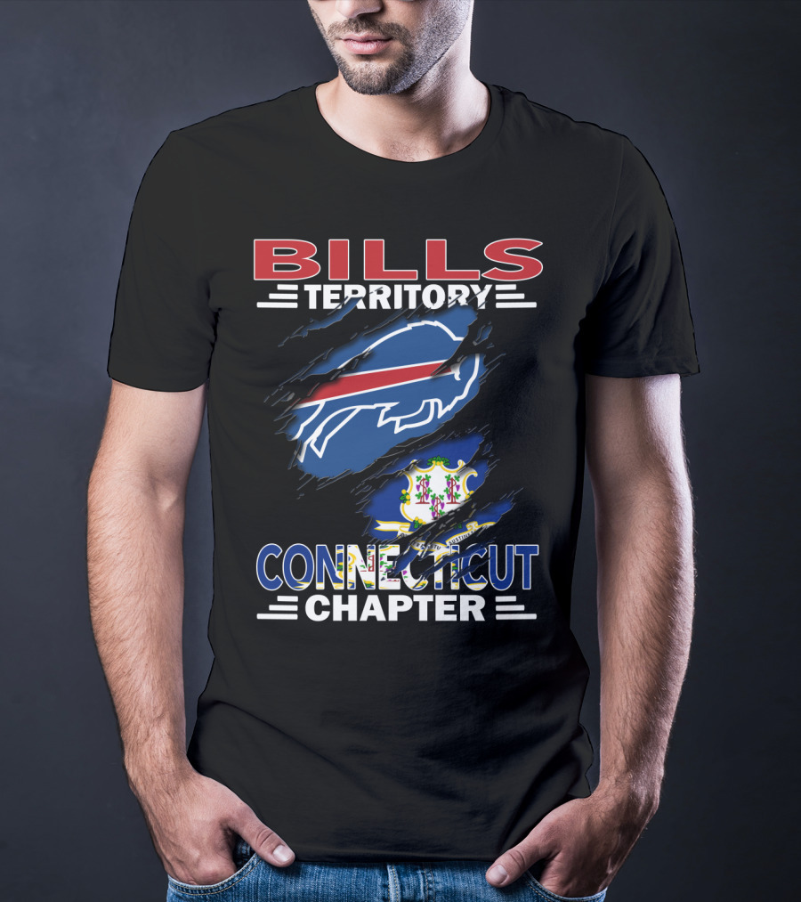 Bills Territory Connecticut Chapter Blue And Red T-Shirt