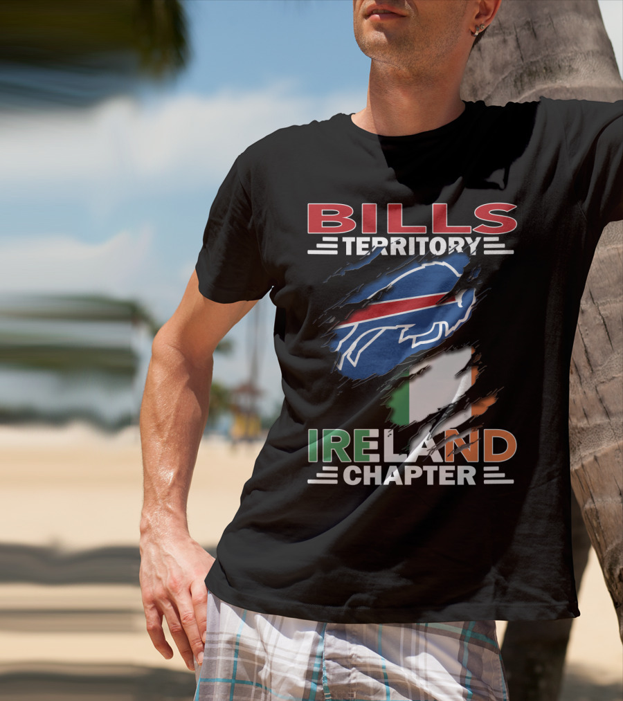 Bills Territory Ireland Chapter Buffalo Logo And Irish Flag T-Shirt