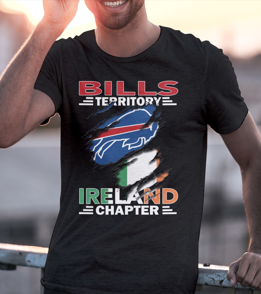 Bills Territory Ireland Chapter Buffalo Logo And Irish Flag T-Shirt