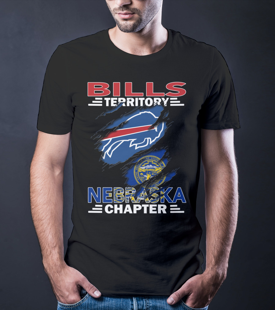 Bills Territory Nebraska Chapter Buffalo Symbol Nebraska State Seal T-Shirt