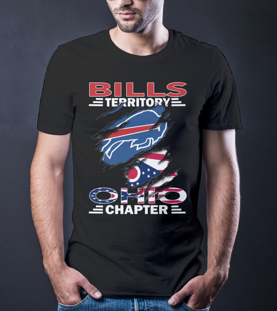 Bills Territory Ohio Chapter Buffalo Football Flag T-Shirt