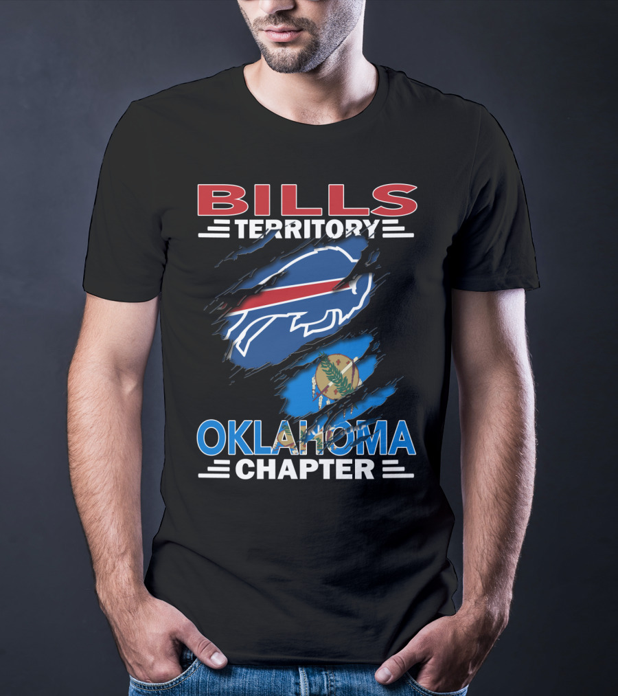 Bills Territory Oklahoma Chapter Buffalo Football Oklahoma Flag T-Shirt