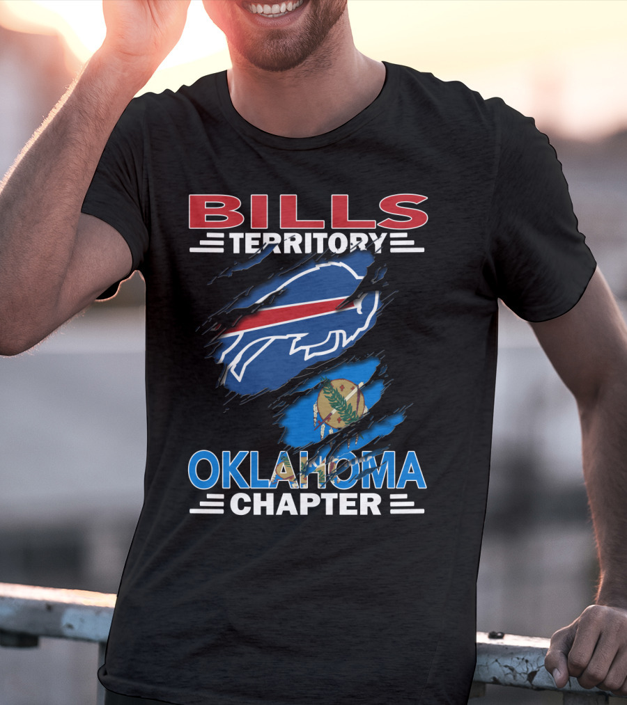Bills Territory Oklahoma Chapter Buffalo Football Oklahoma Flag T-Shirt