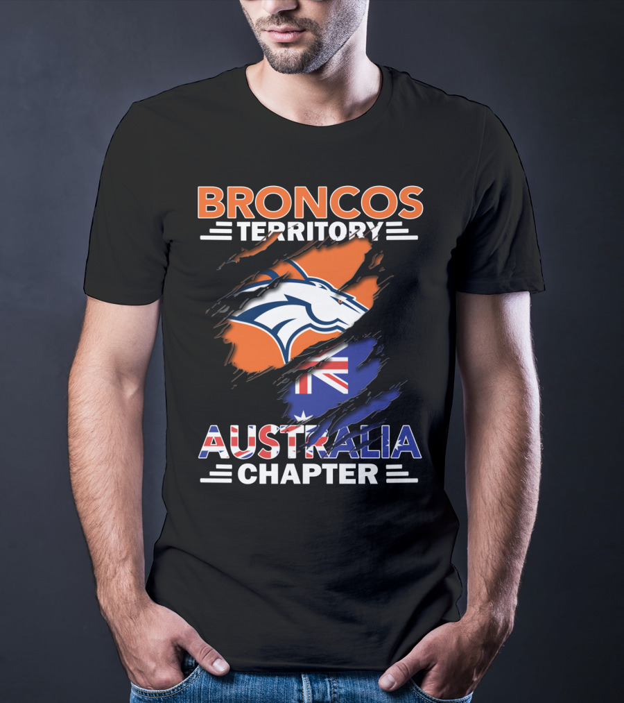 Broncos Territory Australia Chapter Flag T-Shirt