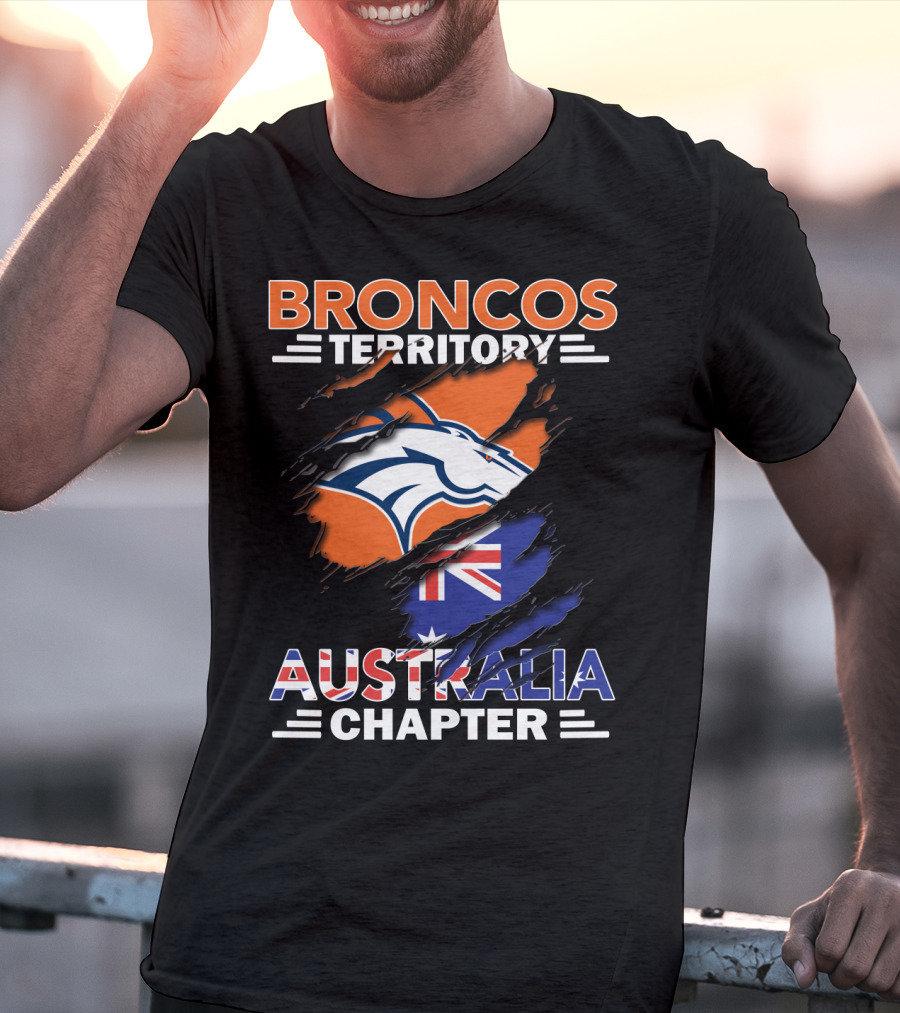 Broncos Territory Australia Chapter Flag T-Shirt