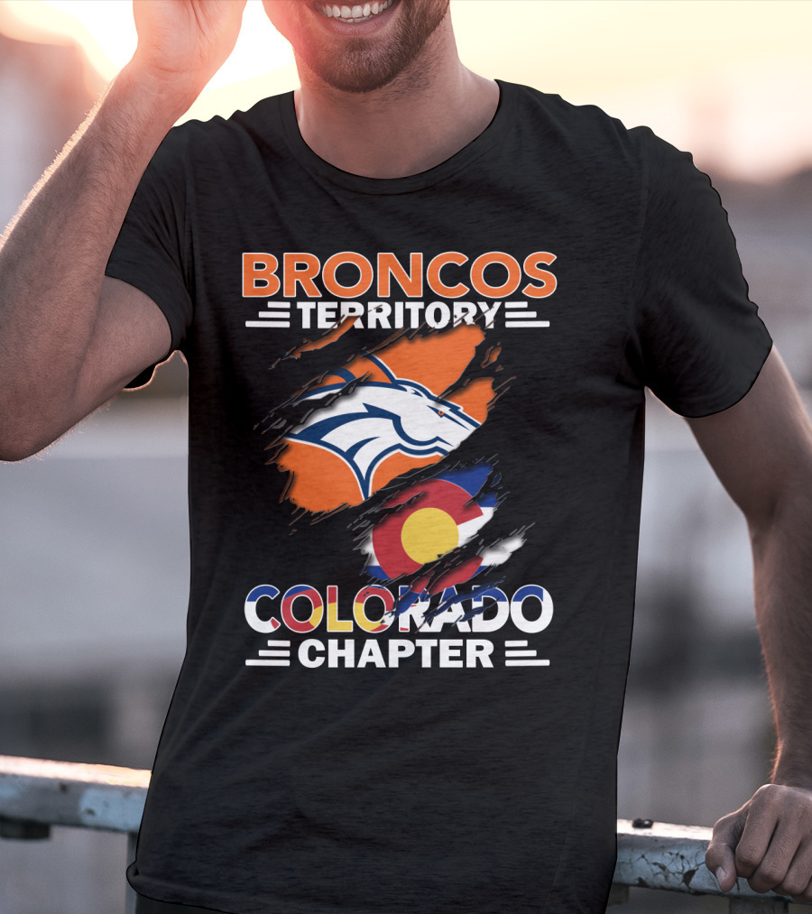Broncos Territory Colorado Chapter Denver Football Pride T-Shirt