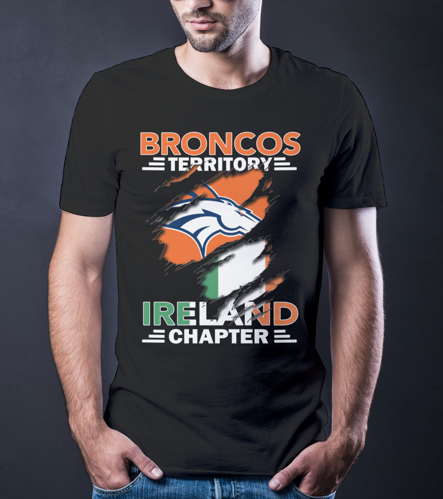 Broncos Territory Ireland Chapter Flag T-Shirt