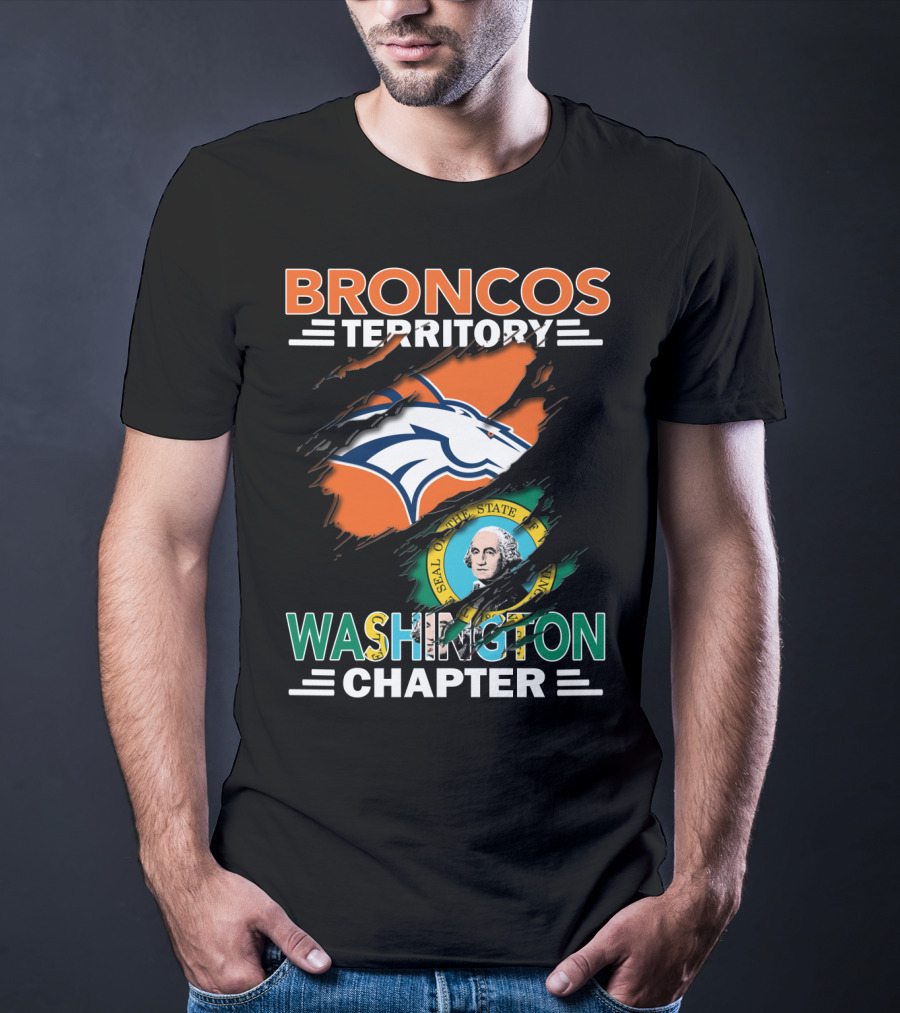 Broncos Territory Washington Chapter Denver Football Fan Club T-Shirt
