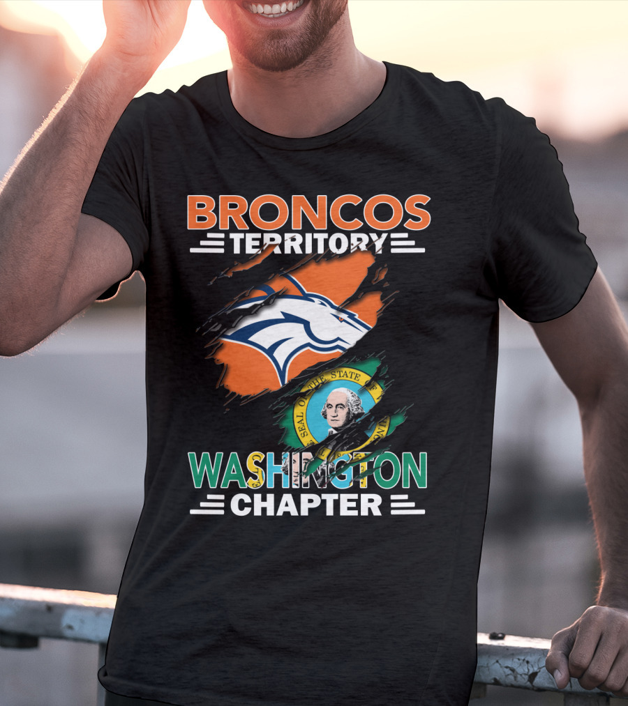 Broncos Territory Washington Chapter Denver Football Fan Club T-Shirt