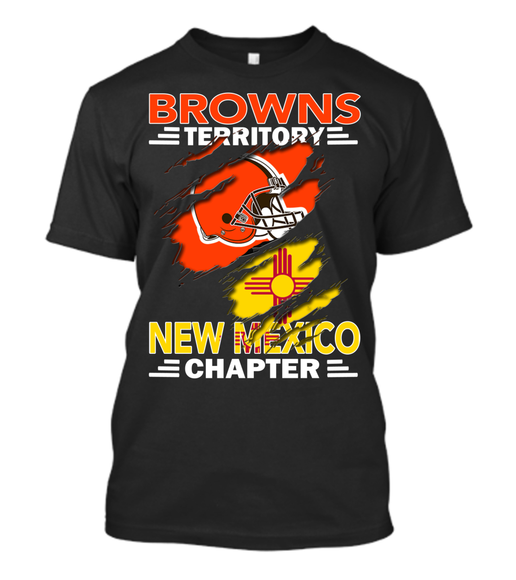 Browns Territory New Mexico Chapter Helmet And Zia T-Shirt