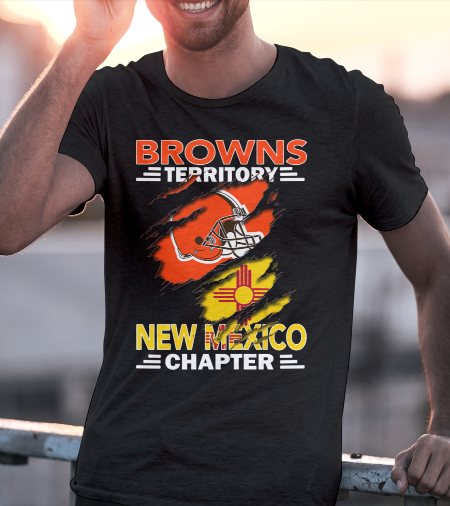 Browns Territory New Mexico Chapter Helmet And Zia T-Shirt