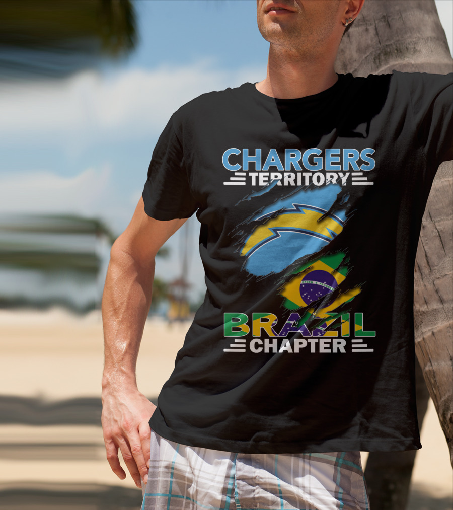 Chargers Territory Brazil Flag Chapter T-Shirt