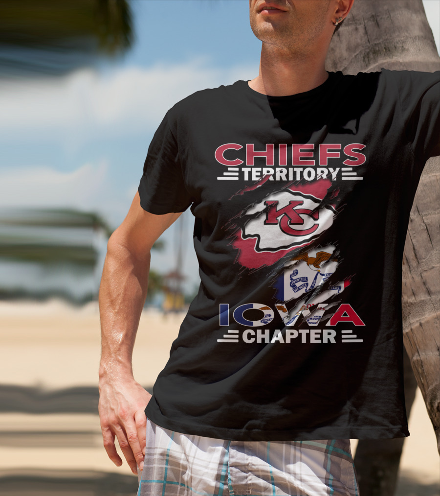 Chiefs Territory Iowa Chapter Kansas City Flag T-Shirt