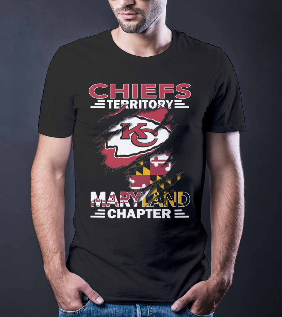 Chiefs Territory KC Logo Maryland Chapter T-Shirt