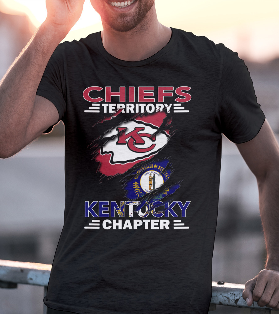 Chiefs Territory Kentucky Chapter Commonwealth Of Kentucky Flag T-Shirt